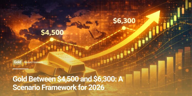 Gold Between $4,500 and $6,300: A Scenario Framework for 2026