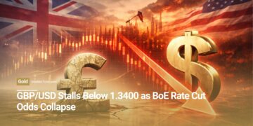 GBP/USD Stalls Below 1.3400 as BoE Rate Cut Odds Collapse