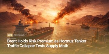 Brent Holds Risk Premium as Hormuz Tanker Traffic Collapse Tests Supply Math