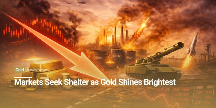 Markets Seek Shelter as Gold Shines Brightest