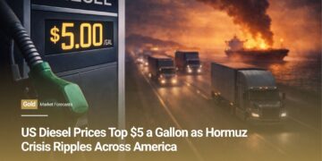 US Diesel Prices Top $5 a Gallon as Hormuz Crisis Ripples Across America