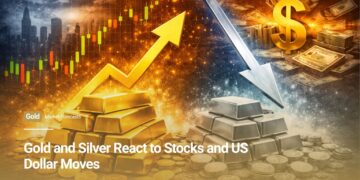 Gold and Silver React to Stocks and US Dollar Moves