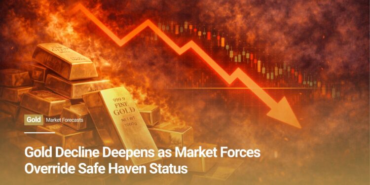 Gold Decline Deepens as Market Forces Override Safe Haven Status