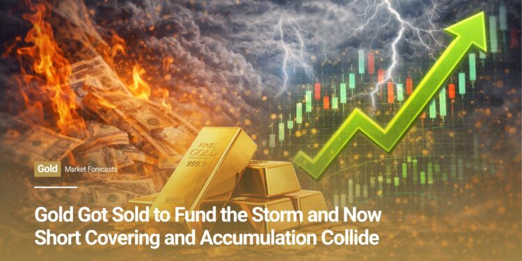 Gold Got Sold to Fund the Storm and Now Short Covering and Accumulation Collide