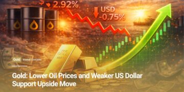 Gold: Lower Oil Prices and Weaker US Dollar Support Upside Move