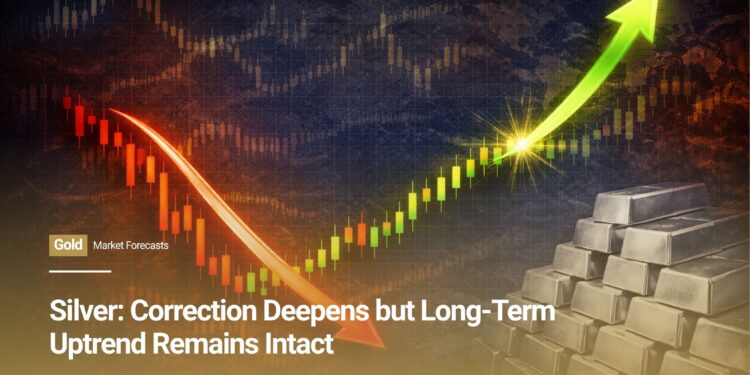 Silver: Correction Deepens but Long-Term Uptrend Remains Intact