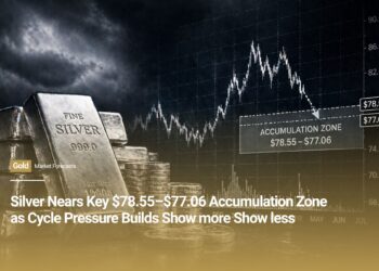 Silver Nears Key $78.55–$77.06 Accumulation Zone as Cycle Pressure Builds