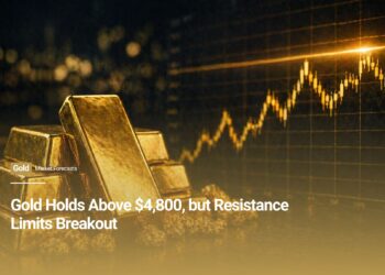 Gold Holds Above $4,800, but Resistance Limits Breakout