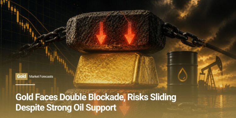 Gold Faces Double Blockade, Risks Sliding Despite Strong Oil Support